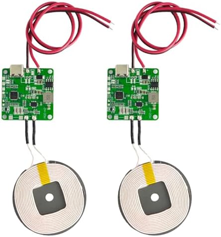 20 W Max QI Wireless Charger PCBA Module Coil – DIY Fast Charging Circuit Board with Type-C Port, Advanced Overheating Protection for Custom Car and Furniture Modifications – Ultimate Compatibility and Speed Enhancement