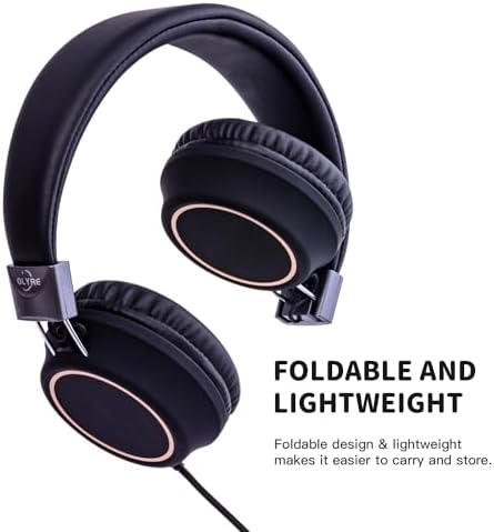 Olyre Lightweight Wine Red Kids Headphones – Ergonomic Wired Earphones for Toddlers – Superior Audio Quality with Tangle-Free Design – Comfortable, Durable & Stylish for School, Travel, and Home Use – Ideal for Young Listeners and Seamless Compatibility with Tablets and Smartphones