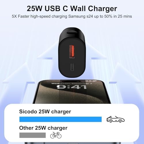 Samsung 25 W USB-C Super Fast Charging Wall Adapter – Ultimate Power Solution for Galaxy Devices & Watches – Compact & Portable Design for Effortless Travel – Rapid Charging Efficiency for Galaxy S25 FE, S24 Ultra, S23, A16 & More – Versatile Type C Compatibility for All Your Needs