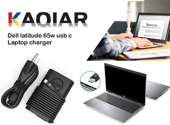 High-Speed 65 W & 45 W USB-C Laptop Charger for Dell Latitude, XPS, and Chromebook – Universal Compatibility & Safety Features – Fast Charging Power Adapter for 7420, 5520, 5430, 7330, and More – Reliable Performance with Worldwide Input – Includes Power Cord & User Manual – Kaqiar 12-Month Warranty & 30-Day Money-Back Guarantee