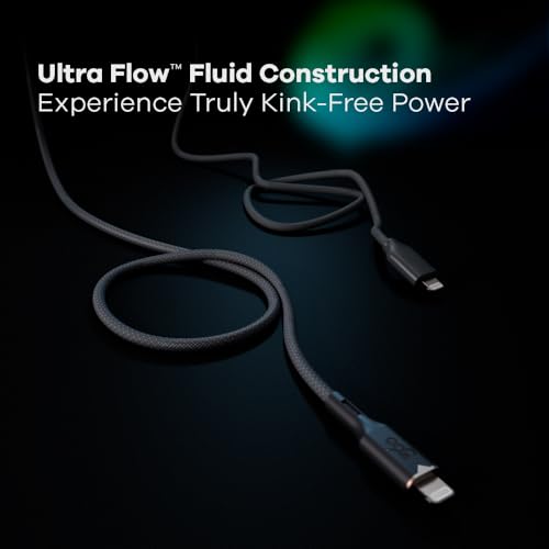 Lightning to USB-C Charging Cable – 5 ft, MFi Certified Fast Charge Cable with Durable Tangle-Free Design for Apple Devices – Optimal Connectivity and Rapid Power-Up Solutions