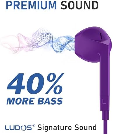 LUDOS FEROX USB-C Earbuds – Premium Wired Headphones for i Phone 16 & Samsung Galaxy Series, Featuring Exceptional Audio Clarity & Deep Bass, Ergonomically Designed for All-Day Comfort, Tangle-Free Cable for Streamlined Use, Supported by an Impressive 5-Year Warranty, Eye-Catching Vibrant Green Finish – Elevate Your Sound Experience for Music Lovers and Gamers Alike