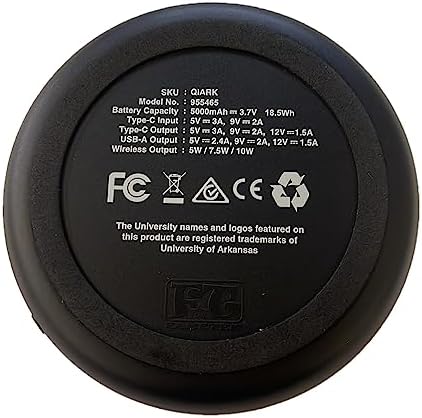 LSU Illuminated Logo Wireless Charger & Portable Power Bank – Dual Charging Pad for Wired and Wireless Devices, Fast Charging Technology, Ideal NCAA Gifts for Graduates and Fans, Ultimate Charging Solution with Enhanced Compatibility