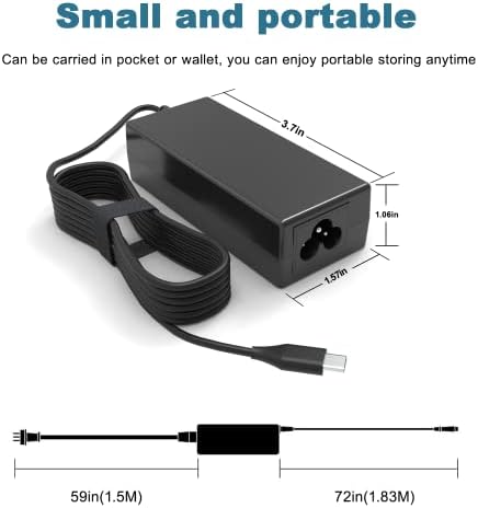 Universal 45 W USB-C Charger for Chromebooks – High-Speed Power Adapter Compatible with HP, Lenovo, Acer, Samsung, Google, Dell, Asus Laptops & More – Enhanced Compatibility for Seamless Charging Experience – Ideal Replacement for Original Chargers with Power Delivery Function – Reliable 100-240 V Input, Compact Design with 1-Year Warranty – Perfect for On-the-Go Professionals and Students Seeking Efficient Power Solutions