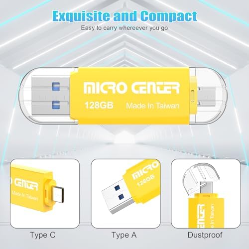 Unlock Ultimate Storage Freedom with the Micro Center 512 GB Super Speed 2-in-1 USB Flash Drive – Dual Connector Type C & Type A for Lightning-Fast Transfers up to 150 MB/s, Perfect for Android Smartphones, Tablets, and PCs – Compact, Durable, and Ready for On-the-Go Data Management!
