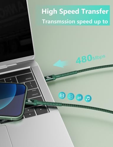 10 FT USB-C to USB-C Charging Cable 2-Pack – Premium Fast Charge & Data Transfer Solution for i Phone 16, Samsung Galaxy S23, LG, Nintendo Switch – Flexible, Durable Nylon Braided Design for Ultimate Convenience and Longevity