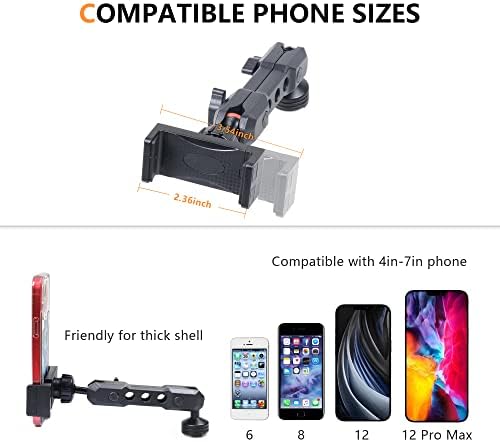 Revolutionize Your Ford Bronco Experience with the 360° Adjustable Dash Phone Mount Holder – Precision-Engineered Aluminum Smartphone Bracket for 2021-2025 Models, Perfect for 2-Door and 4-Door Interiors, Effortless Installation, Stylish Black Design for Maximum Durability and Functionality