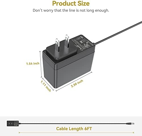 Uninterrupted Music Flow: Premium 9 V AC Power Adapter for Zoom Guitar Pedals – Ultimate Compatibility with G1, G2, G3 Series, and Rhythm Trak RFX-300 – Reliable Power Supply for Multi-Effects Units – Essential Charger for Dedicated Musicians