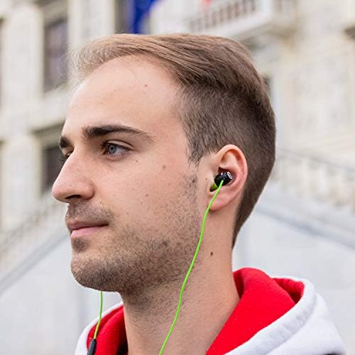 LUDOS Clamor Wired Earbuds – Premium Noise-Isolating In-Ear Headphones with Memory Foam Tips, Built-in Microphone, 5-Year Warranty – Perfect for i Phone and Samsung Users, Ideal for Students and Small Ears in Stylish Pink – Ultimate Sound Quality and Comfort for Everyday Use