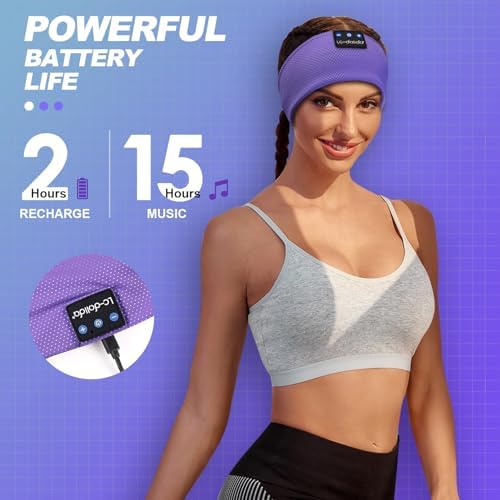 Discover the Ultimate Comfort with LC-dolida’s Bluetooth Sleep Headband – The Perfect Fusion of Relaxation and Functionality for Insomnia Relief and Active Lifestyles – USB-C Rechargeable, Soft Fabric, Ideal for Meditation, Yoga, Travel, and Workouts – Experience Seamless Connectivity with Bluetooth 5.4 and Enjoy High-Quality Sound while Blocking Out Distractions – Lightweight and Breathable Design for All-Night Wear – Elevate Your Sleep and Focus on Wellness with Our Dual-Function Sleep Mask and Headphones – A Thoughtful Gift for Yourself or Loved Ones Seeking Serenity and Comfort in Every Moment.
