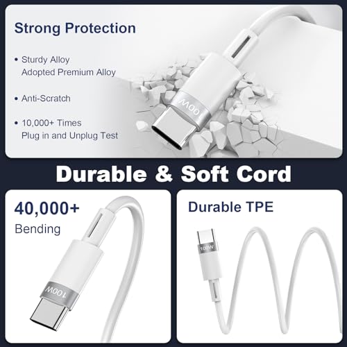 Ultra-Fast 100 W Retractable Multi-Device Charging Cable – 6-in-1 Compact Travel Charger for i Phone 15, i Pad Pro 2024, and More – Versatile USB C, Lightning & Micro USB Ports with 4 FT Flexibility – Sleek Black Design for Tangle-Free Convenience and Enhanced Compatibility