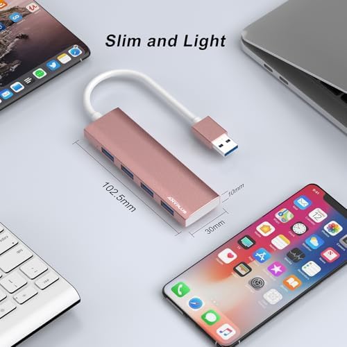 Unlock Seamless Device Connectivity with Our Compact 2 ft USB 3.0 Hub & Multiport Splitter – High-Speed Adapter for Laptops, PCs, i Macs & More – Effortlessly Connect Multiple Devices for Enhanced Productivity on the Go!