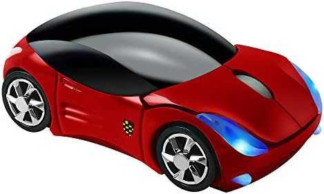 Vibrant Pink Car-Shaped Wireless Mouse for Small Hands – 2.4 GHz Ergonomic Optical Gaming Mouse with USB Receiver – Perfect for Kids, PC, and Laptop Use – Fun and Functional Computer Accessory
