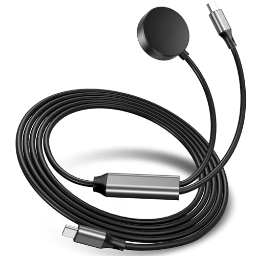 Ultimate 2-in-1 Samsung Charger: High-Speed USB-C Cable for Galaxy Phones & Smartwatches | Compatible with Galaxy Watch 7/Ultra/6/5/4/3 & S25/S24/S23/S22/S21 | Compact, Lightweight, and Durable Design for Effortless Portability | Essential Charging Solution for Tech-Savvy Users