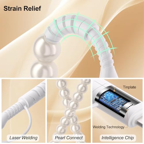 Revolutionize Your Charging Routine with the 3.3 FT USB to USB-C 2-in-1 Multi Charging Cable – MFi Certified, 66 W Fast Charger Compatible with i Phone 16-11 & Samsung Galaxy S25-S23 – Durable Beaded Design for Enhanced Style & Performance