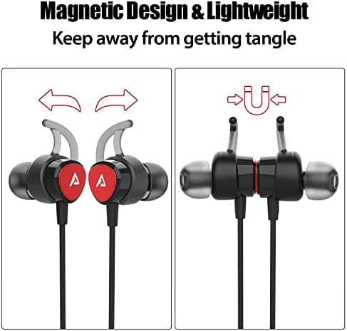 High-Performance Lightning Earbuds with Magnetic Design – MFi Certified Sports Headphones for i Phone 14/13/12/11/Pro Max/Xr/Xs Max/X – Noise-Isolating In-Ear Earphones with Built-in Microphone for Ultimate Workout Experience – Secure Fit and Premium Sound Quality