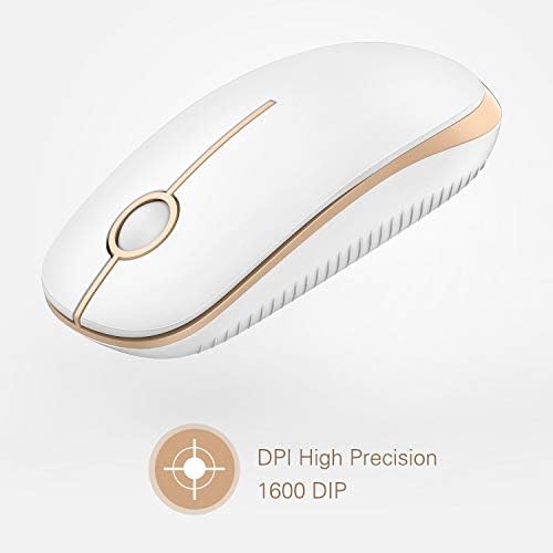 Sleek Vssoplor Wireless Mouse – Ultra-Slim Silent Optical Companion for Laptops & PCs | 2.4 GHz Nano Receiver, Perfect for Quiet Workspaces & Travel | Enhanced Compatibility for Windows, Mac & Linux