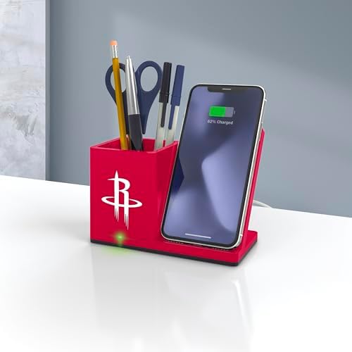 SOAR Smart Wireless Charger & Stylish Desktop Organizer – Fast 10 W Charging for Qi-Enabled Devices, Clutter-Free Workspace Solution with Built-in Storage and Safety Features