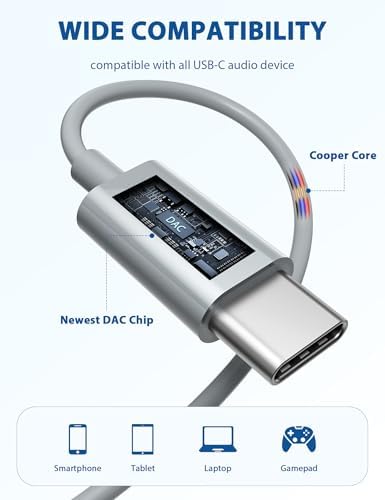 USB Type C Wired Earbuds – Superior Noise Cancelling In-Ear Headphones for i Phone 16 Pro, Samsung Galaxy Z Flip 7 & More – Magnetic Headset with Integrated Microphone for Android and i Pad A16, Pixel 9 – Ultra-Lightweight, Durable Design for Optimal Audio Experience and Long-Lasting Comfort