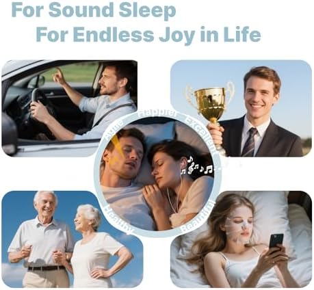 Ultra-Lightweight Hmusic Sleep Earbuds – 3.5 mm Wired Headphones with 30 d B Noise Isolation for Uninterrupted Relaxation – Snail Flat Design Perfect for Sleep, Travel, and Meditation – Crafted from Soft Silicone for Ultimate Comfort and Durability – Ideal for Audiobooks and Stress Relief