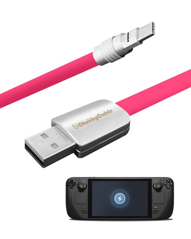 Ultimate 100 W USB Type C Fast Charging Cable for Steam Deck – 6.6 ft Durable Silicone Charger with Tangle-Free Design, Ideal for Gamers & Tech Lovers, Superior Power Delivery for All USB-C Devices