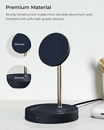 Upgrade Your Charging Game with the i Ottie i ON Wireless Duo Charger – Google-Certified Dual Power Hub Featuring 10 W Smartphone Stand & 5 W Accessory Pad for Effortless Qi Charging of Pixel Devices, Stylish Dark Grey Finish Enhances Any Space – Complete with Power Cable & Adapter for Instant Setup and Optimal Performance