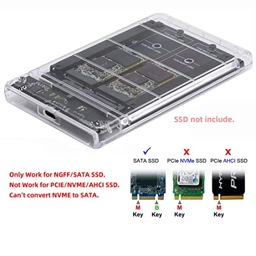 Chenyang Dual Function MSATA SSD JBOD Adapter with USB C 2.5″ Hard Drive Enclosure – Unmatched Speed and Versatility for Enhanced Storage Solutions