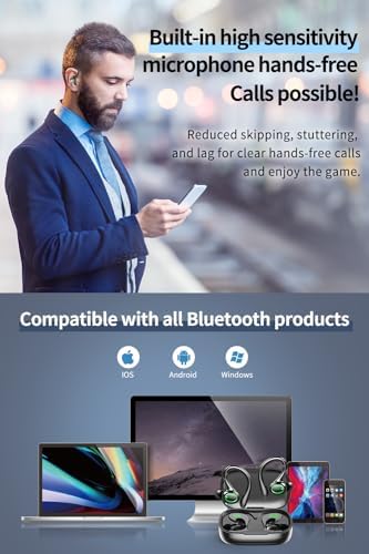 Premium Wireless Earbuds with 60 Hours Playback | Bluetooth 5.3 Noise Cancelling Headphones | IPX6 Waterproof Design for Active Lifestyles | LED Battery Indicator & Dual Mics for Clear Calls | Ultimate Comfort & Audio Quality for Music, Sports, and Daily Use
