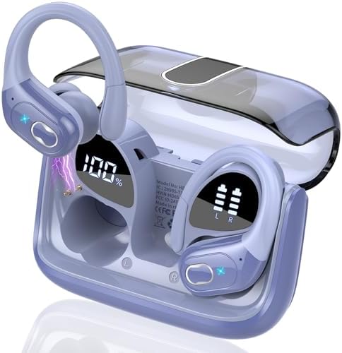 Ultimate Bluetooth 5.4 Wireless Earbuds with 75-Hour Playtime – Ergonomic Deep Bass Sport Headphones with IPX7 Waterproof Rating for Active Lifestyles, Advanced ENC Noise Cancelling Mic for Superior Call Clarity – Ideal for Fitness and Outdoor Activities