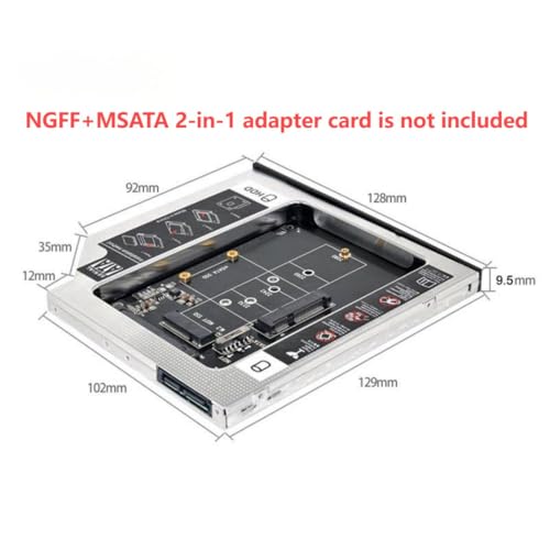 Maximize Your Laptop’s Performance with the Chenyang 9.5 mm M.2 NGFF/m SATA to SATA 2 nd SSD HDD Caddy – Effortless Upgrade for Enhanced Storage Capacity and Speed!