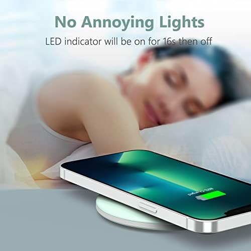 Yootech 10 W Max Fast Wireless Charging Pad – Universal Compatibility for i Phone 16 Series, Samsung Galaxy S22/S21/S20, and Air Pods Pro 2 – Sleek, Compact Design with Advanced Safety Features – Efficient Charging Solution for Home, Office, and Travel – Tangle-Free Power Experience without AC Adapter – Perfect for Modern Lifestyles