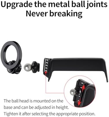 Maser Weller Enhanced Car Phone Holder for Nissan Rogue, Altima & Sentra (2021-2025) – Mag Safe Compatible 8-Inch Screen Mount with Fixed Clip Design for Ultimate Stability and 360° Viewing Freedom – Elevate Your Driving & Stay Focused on the Road