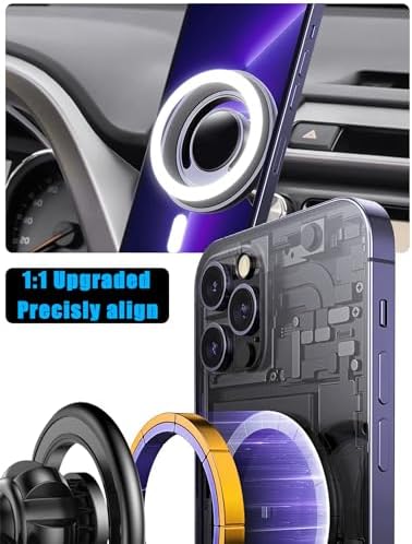 Revolutionize Your Driving Experience with the Custom Magnetic Car Phone Holder for Toyota RAV4 (2013-2018) – Hands-Free Navigation & Adjustable Stand for All Smartphones, Including i Phone – Superior Stability and Easy Installation for Ultimate Safety and Convenience
