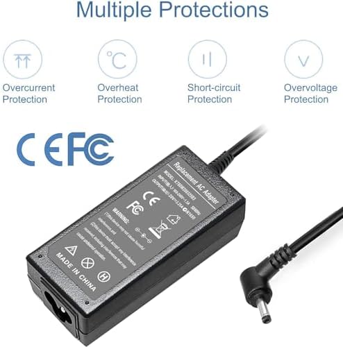 Premium 65 W Lenovo Laptop Power Adapter – Versatile Charging Solution for Idea Pad 1, 3, 5, Flex 4, 5, 6, Yoga 710 & More – Enhanced Safety with CE/FCC/UL Certification – Quick Connect Round Tip Design – 12-Month Replacement Warranty & 30-Day Satisfaction Trial – Ideal for Students, Professionals, and Gamers Seeking Reliable Power – Fast Charging & Overvoltage Protection for Optimal Device Performance – Upgrade Your Charging Efficiency with This Essential Accessory – Compatible with a Wide Range of Lenovo Models – Experience Reliable, Safe, and Efficient Charging Today!