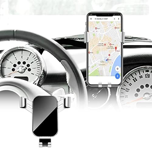 KUNGKIC Aluminum Car Cradle for Mini Cooper R50 R52 R53 – Versatile Rotatable Phone Holder with Foldable Design, Fits 3.5-5.5 Inch Smartphones – Stylish Red Interior Accessory for Enhanced Driving Experience and Safety