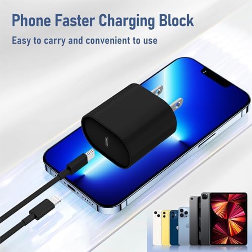 Ultra-Fast Charging Kit for i Phone 14/13/12 – 20 W USB-C Power Block & Dual 6 FT Lightning Cables in Vibrant Green – Superior Compatibility for Pro/Plus Models – Recharge Up to 50% in Just 30 Minutes – Stylish, Durable Design for Daily Use – Maximum Efficiency Meets Trendy Aesthetics