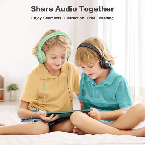 SIMOLIO 2-Pack Foldable Wired Headphones with Volume Limiter – Lightweight & Comfortable 3.5 mm Audio Solution for Kids and Adults – Perfect for Travel, Home, Office, Music, Gaming, and Calls – Exceptional Sound Quality and Durability