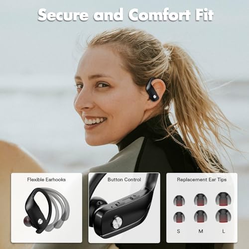 Ultimate Wireless Bluetooth Earbuds with 48-Hour Playback – Deep Bass Stereo Sound for Immersive Audio – IPX7 Waterproof for Active Lifestyles – Integrated LED Battery Life Indicator – Built-in Microphone for Effortless Hands-Free Communication – Perfect for Fitness, Gaming, and Daily Use – Lightweight Design for All-Day Comfort and Wide Compatibility with Devices