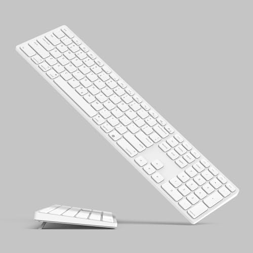 Revolutionize Your Typing with the Ultimate Full-Size Wireless Bluetooth Keyboard for Mac – Ergonomic Design, Numeric Keypad, and 90-Day Rechargeable Battery for Seamless Productivity and Comfort Across i Mac, Mac mini, Mac Book Pro, and Air