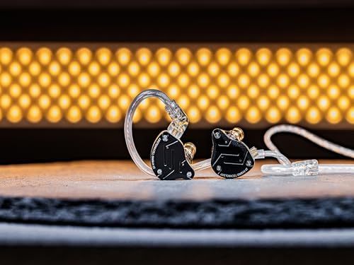 Ultimate KZ ZS10 PRO Gaming Earbuds – Premium 4 BA + 1 DD In-Ear Monitors with Detachable Cable for Unmatched Sound Quality – Wired Headphones with Built-in Microphone for Gamers and Music Enthusiasts – Ergonomically Designed for Maximum Comfort and Versatile Device Compatibility