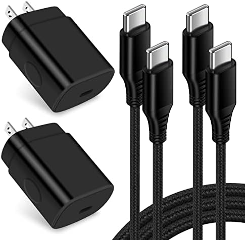 25 W Ultra-Fast Type C Charger Box with 6 FT USB-C Cable – Optimized for Samsung Galaxy A Series, S Series, Z Fold/Flip & Google Pixel 9/8 Pro – Rapid Charging with Safety Features for Maximum Device Compatibility