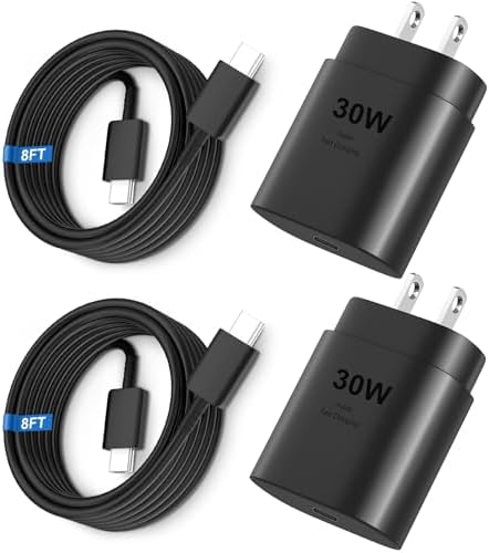 High-Speed 30 W USB C Fast Charger for i Phone 15 & 16 Pro Max with 6 FT Cable – Ultimate Compatibility for i Pad and Samsung Galaxy S24 – Compact, Reliable Power Block with Advanced Safety Features for On-the-Go Charging