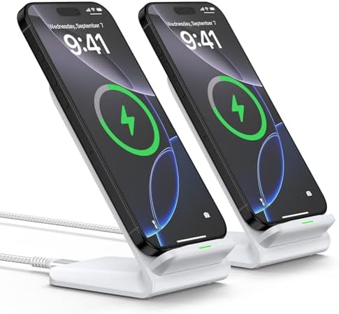 Ultra-Fast 15 W Pixel 9 Pro Wireless Charging Stand – Versatile Charging Station for Google Pixel, Samsung Galaxy, i Phone, and More – Enhanced Safety Features with Dual Viewing Angles – Case-Friendly Design for Seamless Use – Ideal for Gaming, Streaming, and Multi-Tasking – Compatible with Leading Wireless Devices Including Moto G Power and Galaxy Z Series – Reliable Overheat and Short-Circuit Protection for Peace of Mind – Sleek and Modern Aesthetic for Any Desk Setup – Includes 3 FT USB-C Cable for Instant Connectivity – Elevate Your Charging Experience Today!