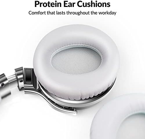 Silensys E7 Elite Wireless Over-Ear Headphones: Unmatched Active Noise Cancellation, Deep Bass Sound Experience, Luxurious Protein Ear Cushions, 30-Hour Battery Life – Your Perfect Bluetooth Companion for Travel, Work, and Daily Adventures in Elegant Black Design