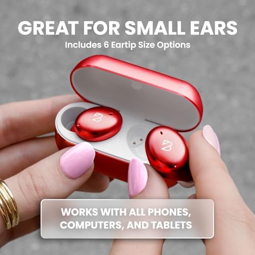 Back Bay Audio Tempo 30 Wireless Earbuds for Smaller Ears – Award-Winning Sound in Sweatproof Design, Ultra-Comfortable Bluetooth Earbuds for Women, Purple Finish with Long Battery Life and Enhanced Compatibility for Daily Use