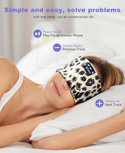Ultimate Bluetooth 5.4 Sleep Headband Headphones – Designed for Side Sleepers, Unmatched Comfort for Active Lifestyles, Superior Sound Quality, Ergonomic Fit for Enhanced Relaxation, Ideal Tech Gift for Music and Podcast Enthusiasts