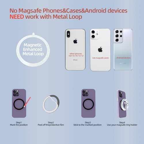 Revolutionize Your Mobile Experience with the Tensho Mag Safe Phone Ring Holder – 360-Degree Rotating Magnetic Grip and Adjustable Kickstand for i Phone 15/14/13/12 Series | Durable Metal Design for Enhanced Stability and Versatile Viewing Options