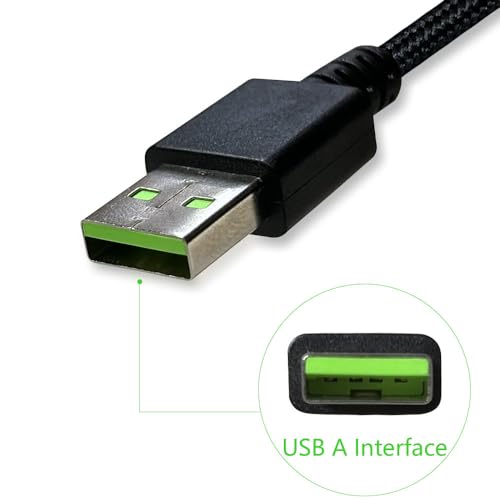 High-Speed Razer Mouse Charging Cable – Durable USB Charger Cord for Naga Pro, Viper Ultimate, Death Adder V2 Pro & Basilisk Ultimate – Enhanced Compatibility & Performance Boost for Gamers and Professionals