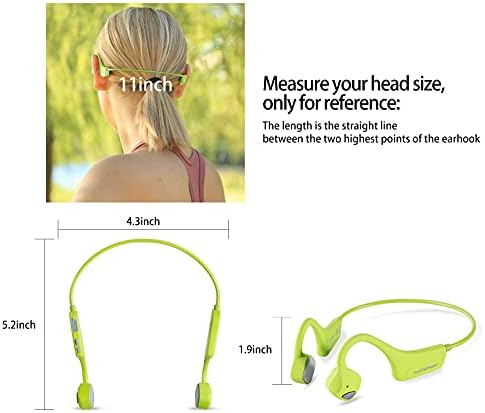 Revolutionary Open Ear Bone Conduction Headphones – Advanced Bluetooth 5.0 Sports Earphones with IP65 Waterproof Protection, Rapid Type-C Charging, and Feather-Light 25 g Design for Exceptional Sound Clarity and Outdoor Safety Awareness