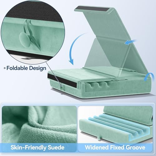Revolutionize Your Tablet Experience with the KDD Foldable Pillow Holder – Ergonomic Lap & Bed Stand for i Pad Pro, Galaxy Tab, and E-Readers – Ultimate Comfort with Built-In Accessory Pocket & Stylus Mount – Lightweight, Durable Design for Effortless Portability and Posture Improvement